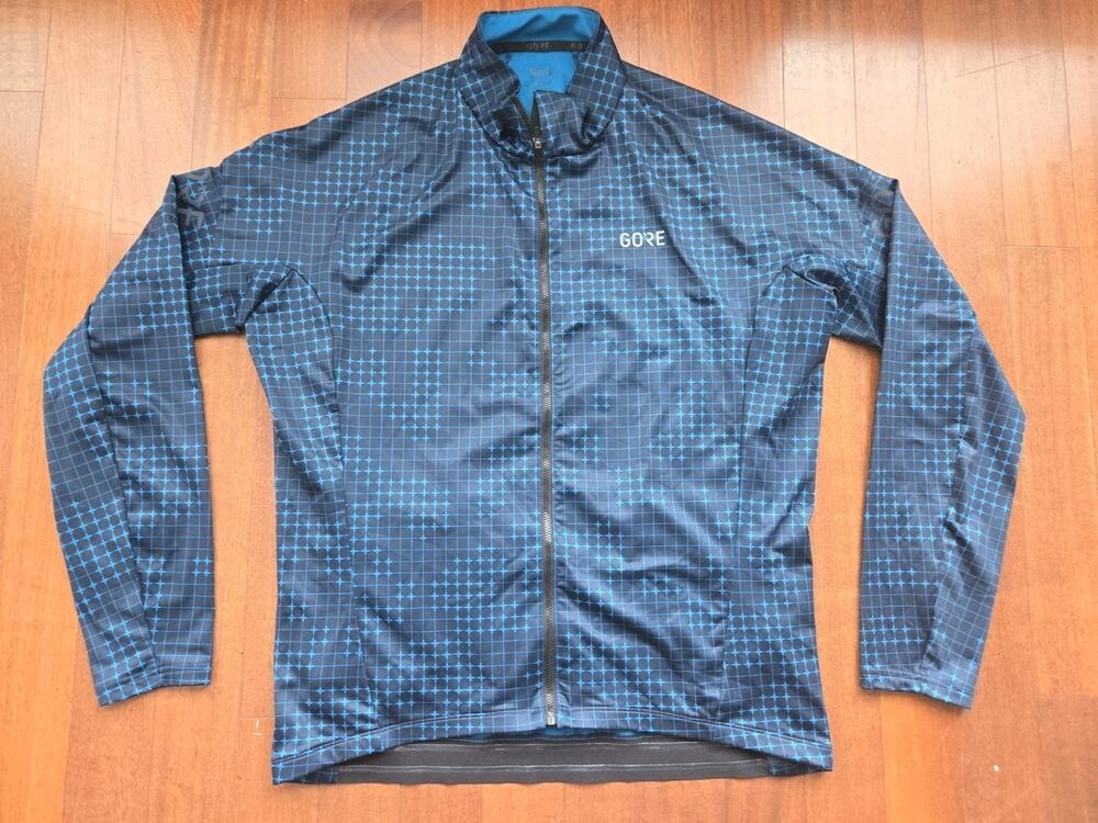 Gore Bike Wear Jacket Mens 3XL Blue Navy Full Zip Cycling